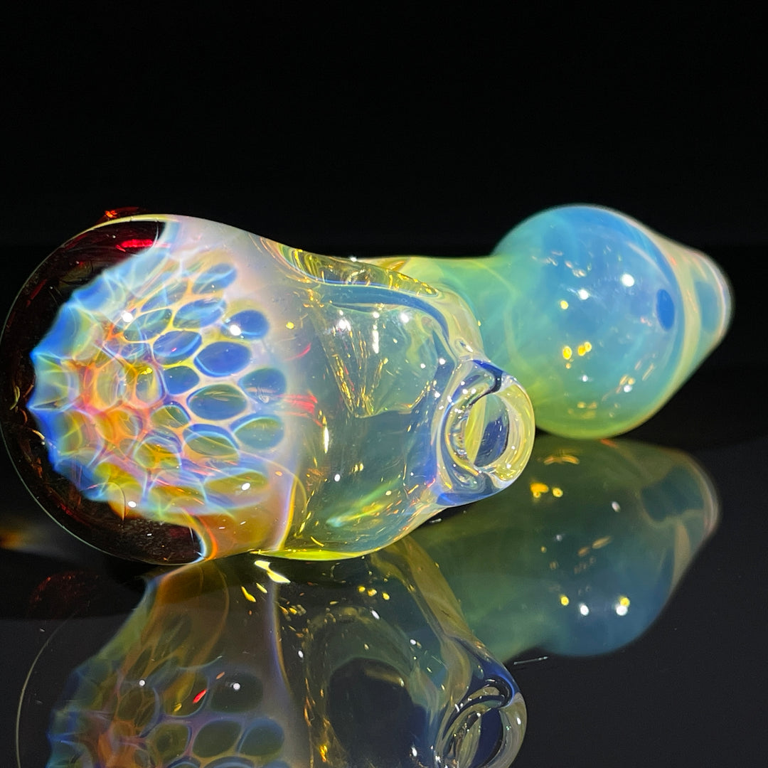 Fumed Honeycomb Spoon Glass Pipe Catfish Glass