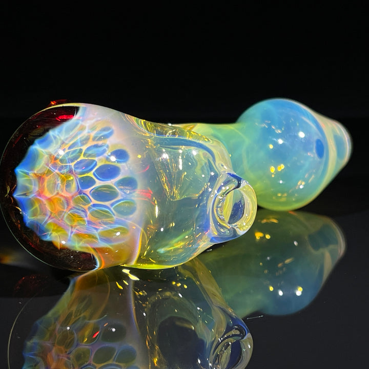 Fumed Honeycomb Spoon Glass Pipe Catfish Glass