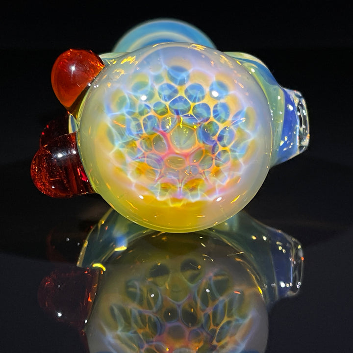 Fumed Honeycomb Spoon Glass Pipe Catfish Glass