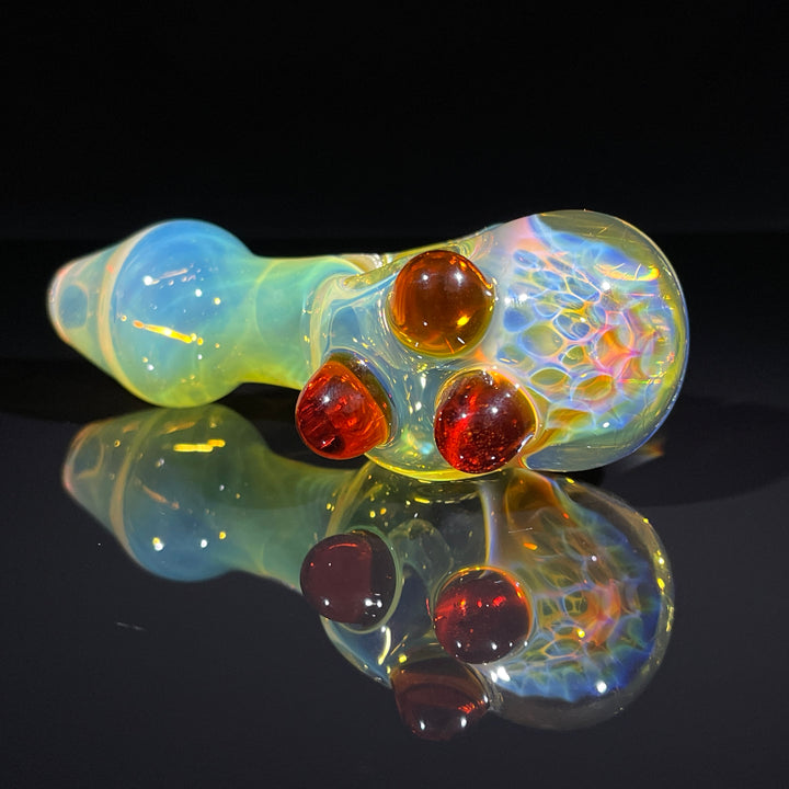 Fumed Honeycomb Spoon Glass Pipe Catfish Glass