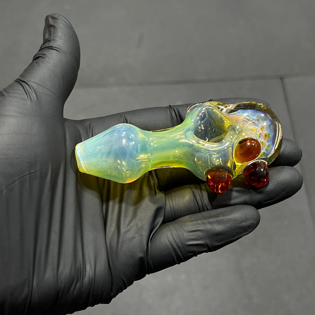 Fumed Honeycomb Spoon Glass Pipe Catfish Glass