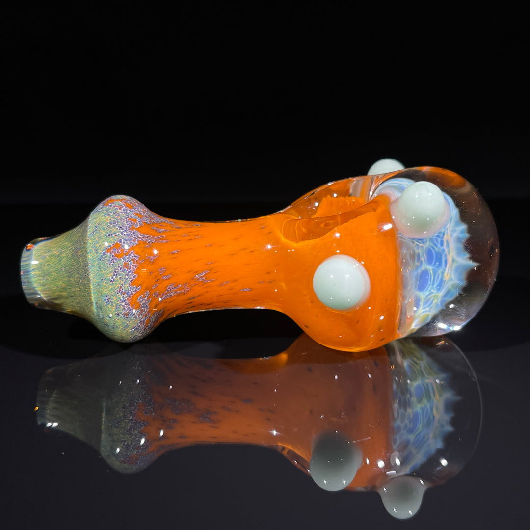 Frit Honeycomb Spoon Glass Pipe Catfish Glass