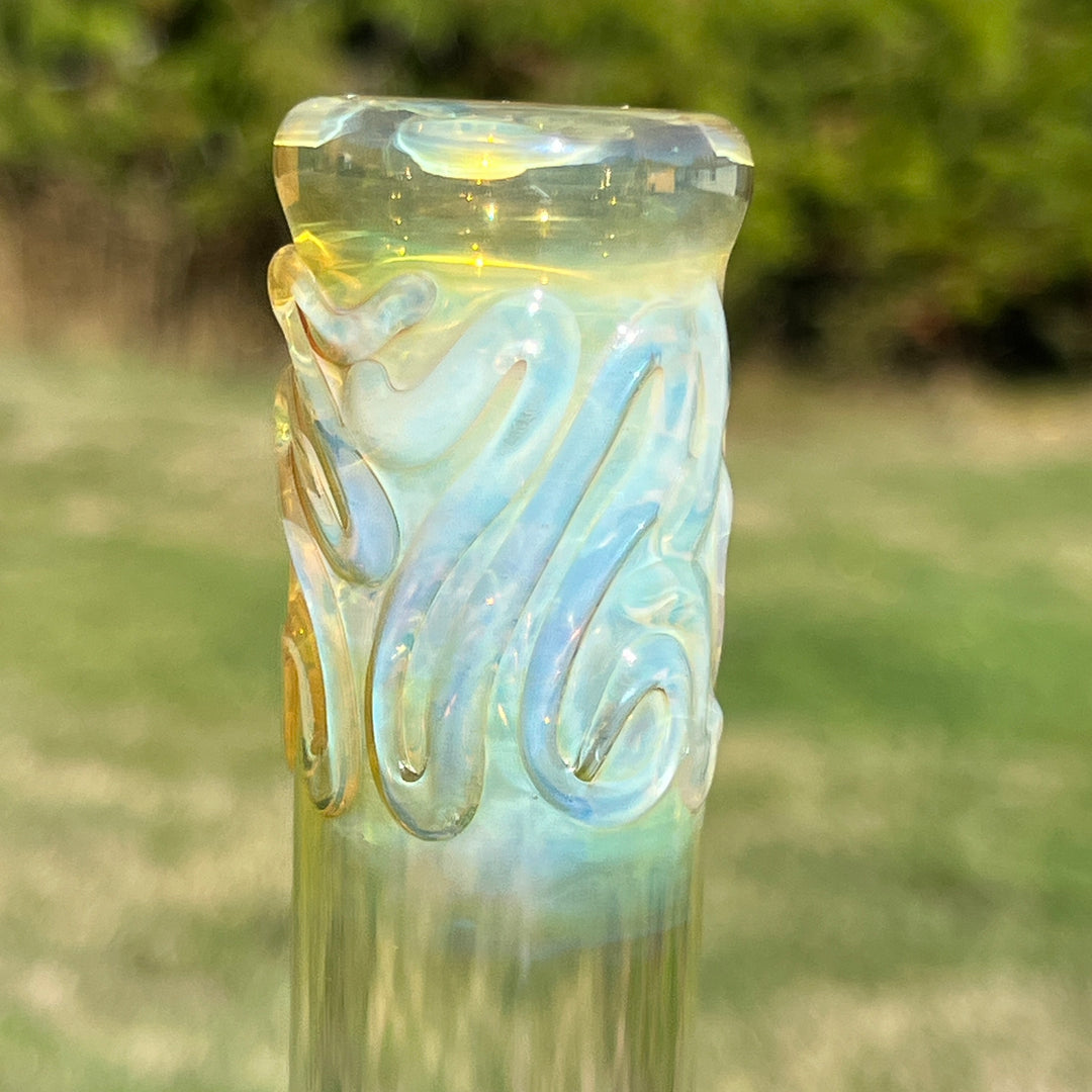 9" Fumed Twist Beaker Bong Glass Pipe Mary Jane's Glass   