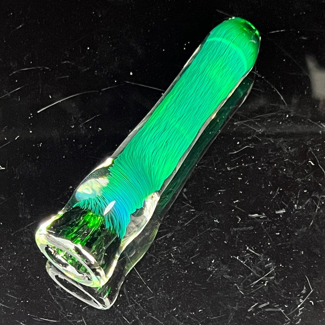 Thick Exp Green Chillum Glass Pipe Chuck Glass