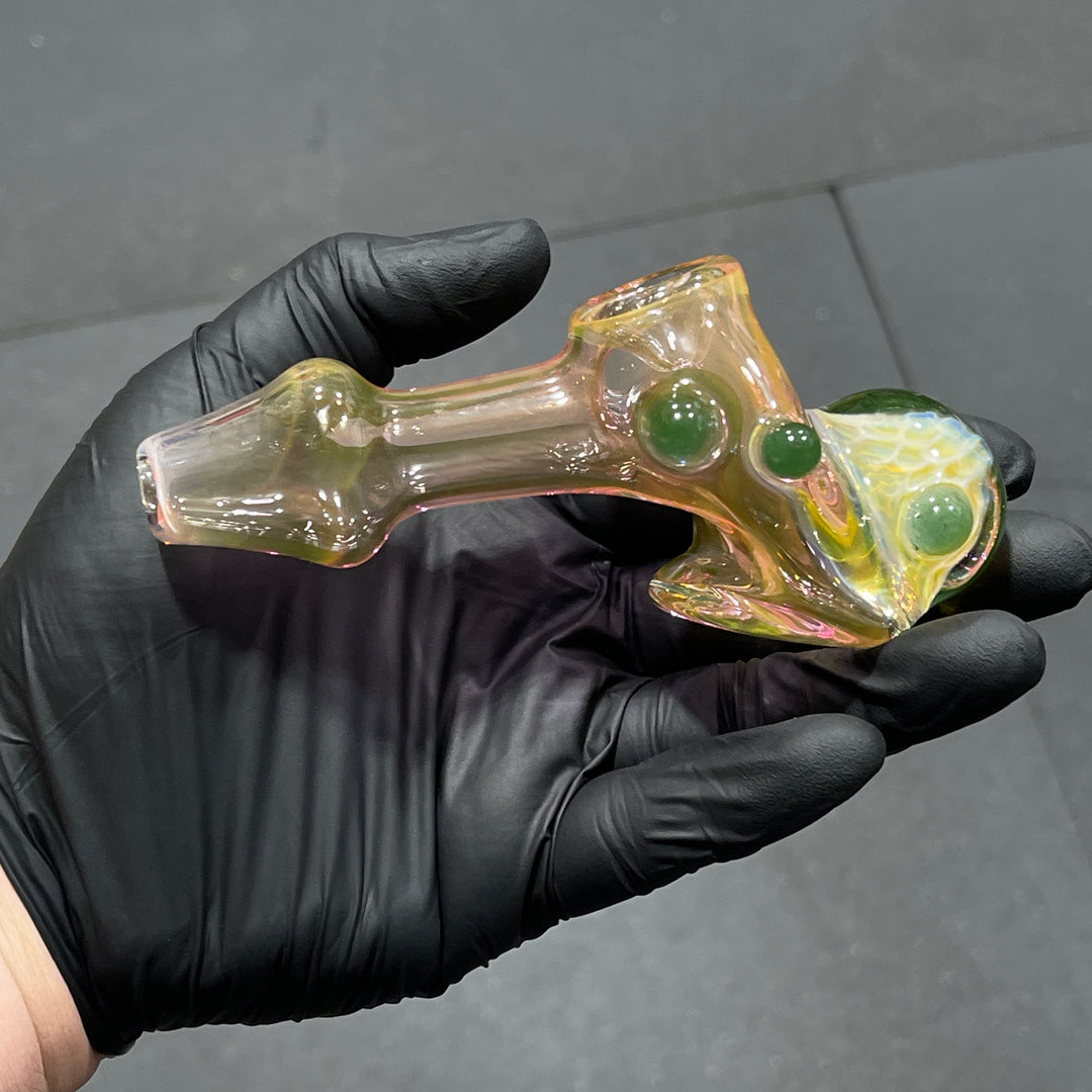 Fumed Honeycomb Hammer Glass Pipe Catfish Glass