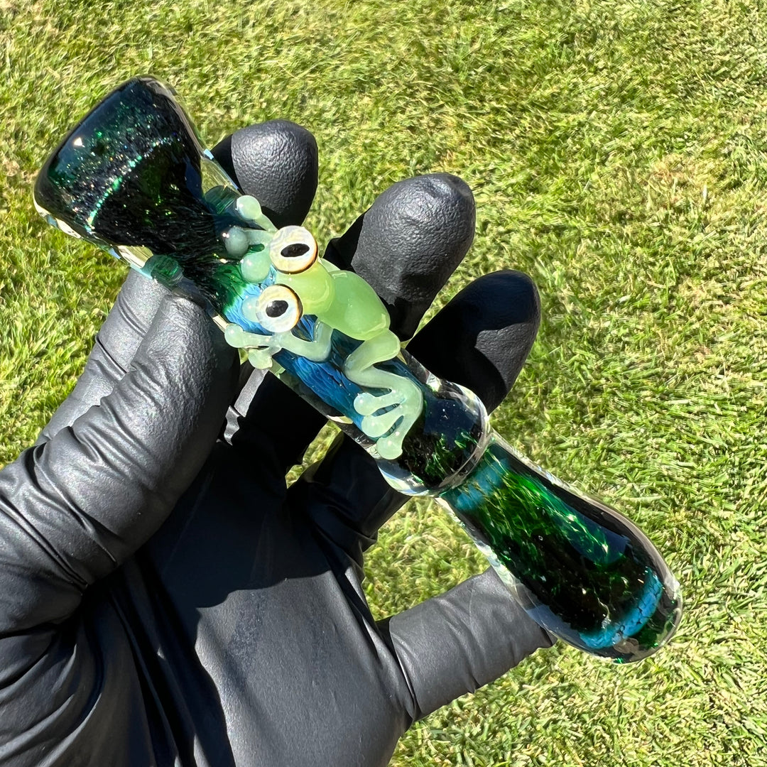 Frog Chillum Glass Pipe Beezy Glass   