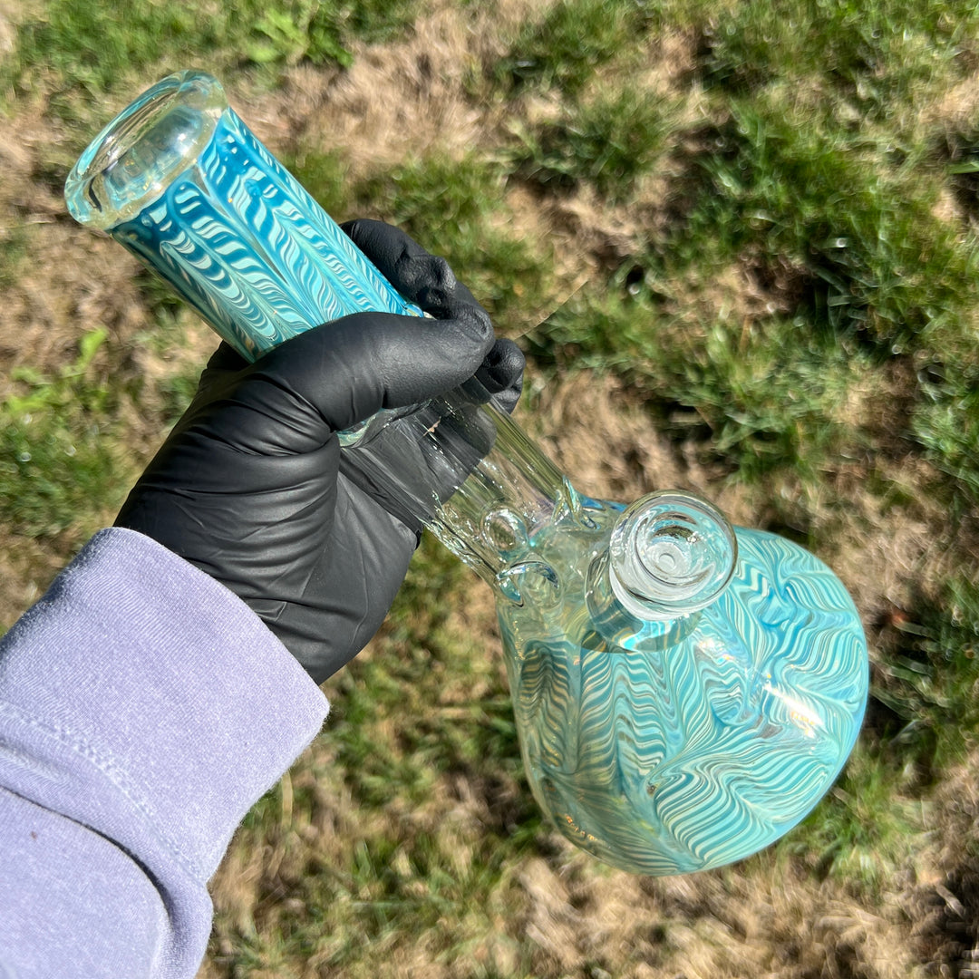 10" Color Rake Beaker Bong Glass Pipe Mary Jane's Glass   