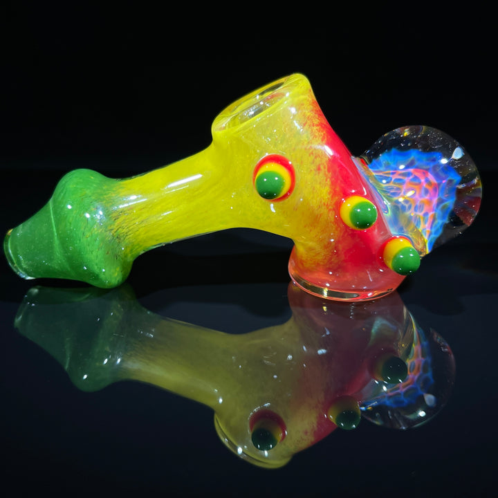 Frit Honeycomb Hammer Glass Pipe Catfish Glass