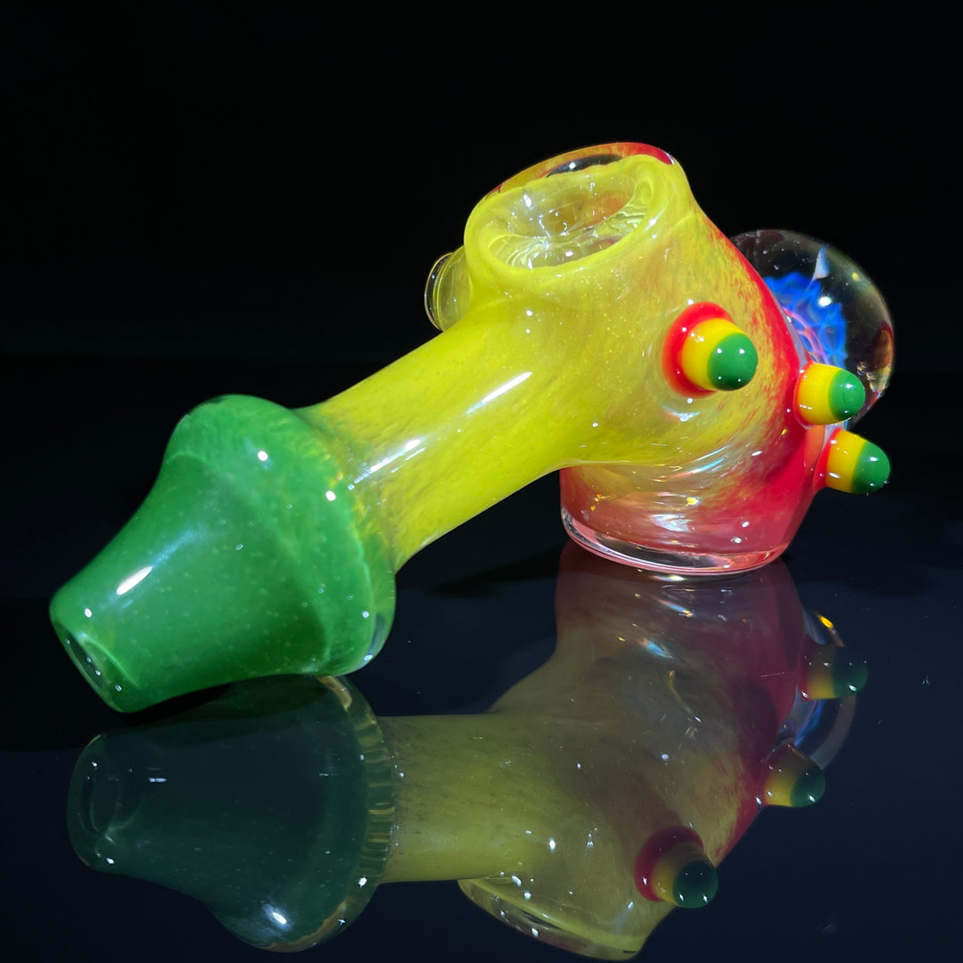 Frit Honeycomb Hammer Glass Pipe Catfish Glass