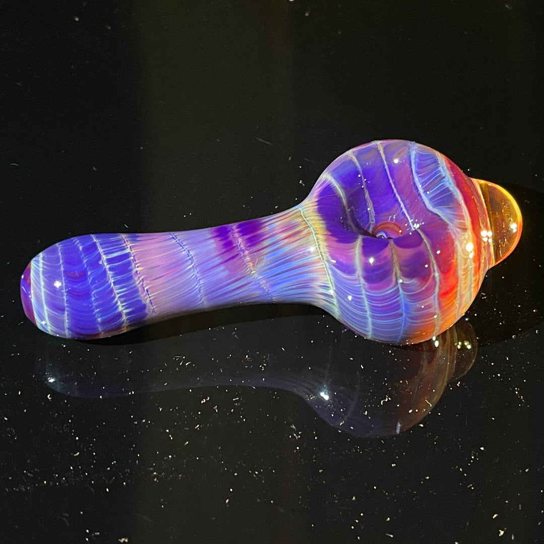 Mulberry Purple Coil Glass Pipe Glass Pipe Schutz Glass   