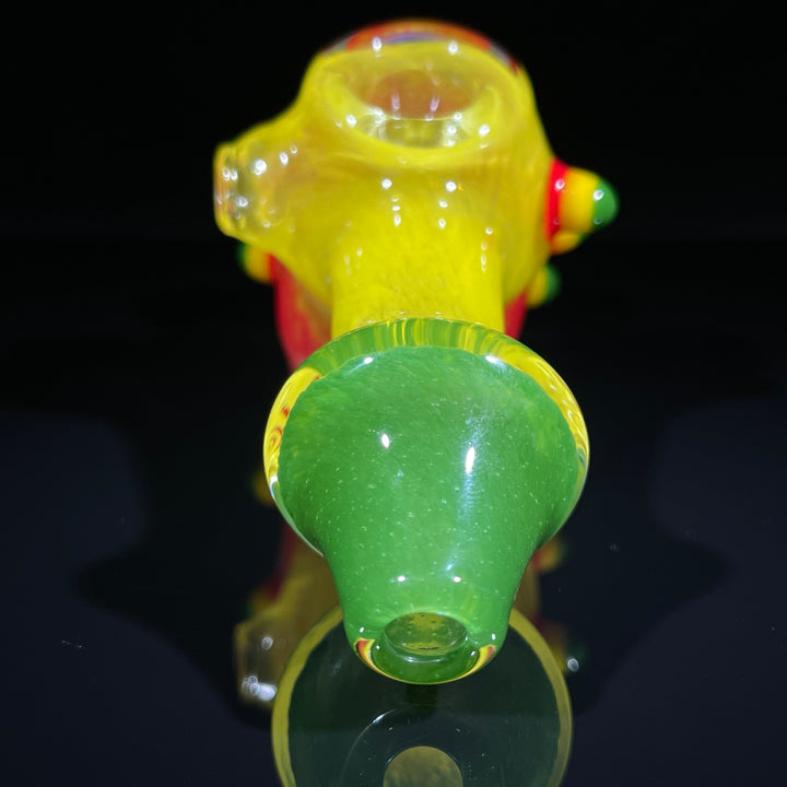 Frit Honeycomb Hammer Glass Pipe Catfish Glass