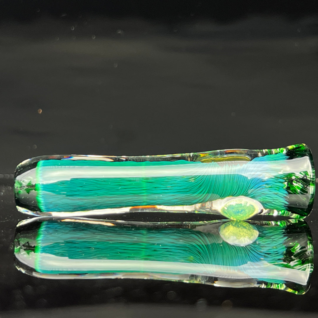 Thick Exp Green Chillum Glass Pipe Chuck Glass