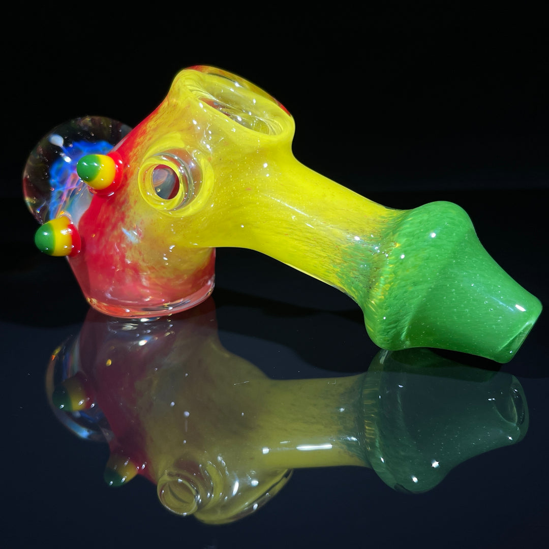 Frit Honeycomb Hammer Glass Pipe Catfish Glass