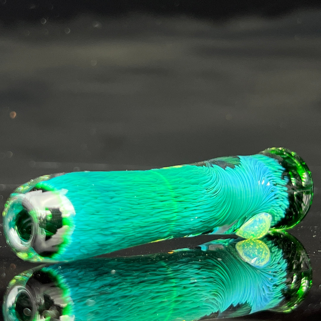 Thick Exp Green Chillum Glass Pipe Chuck Glass