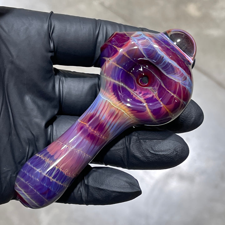 Mulberry Purple Coil Glass Pipe Glass Pipe Schutz Glass   