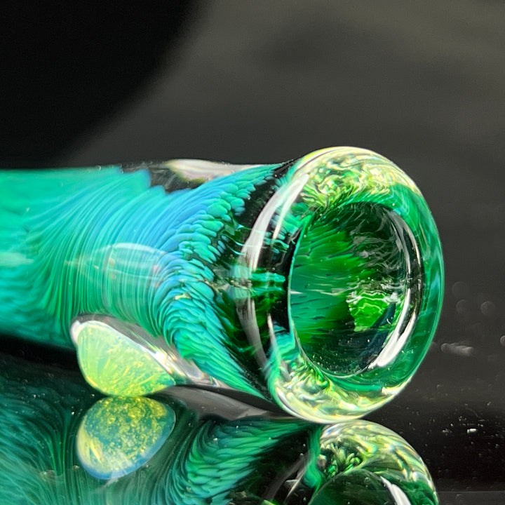 Thick Exp Green Chillum Glass Pipe Chuck Glass