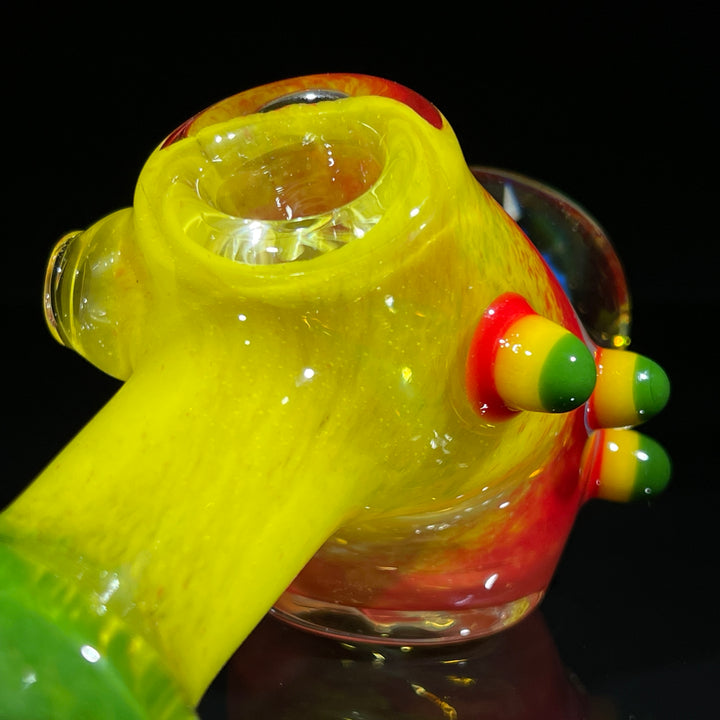 Frit Honeycomb Hammer Glass Pipe Catfish Glass