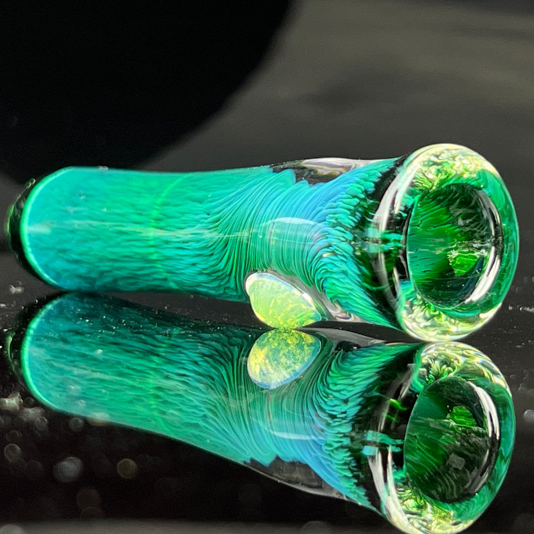 Thick Exp Green Chillum Glass Pipe Chuck Glass