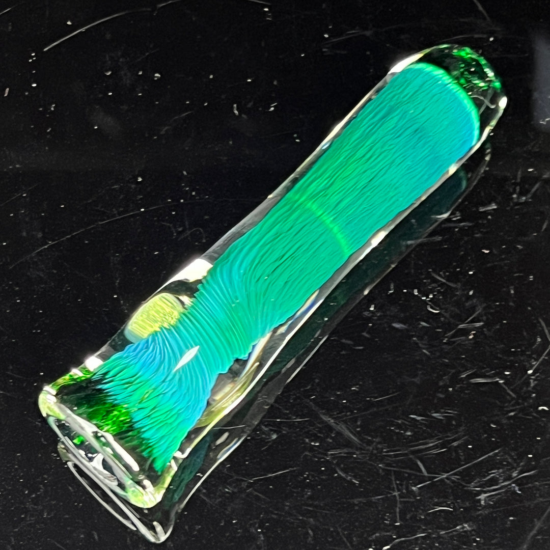 Thick Exp Green Chillum Glass Pipe Chuck Glass