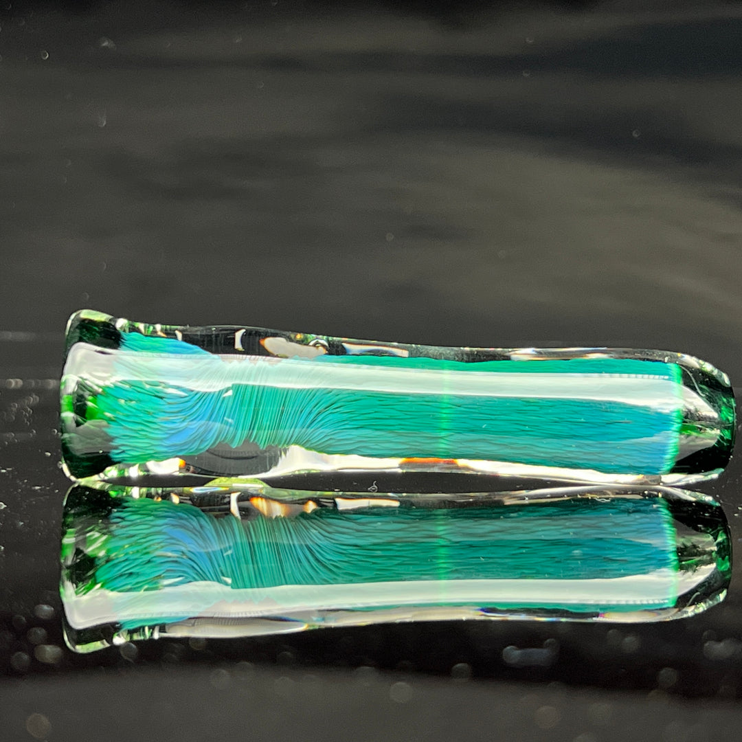 Thick Exp Green Chillum Glass Pipe Chuck Glass