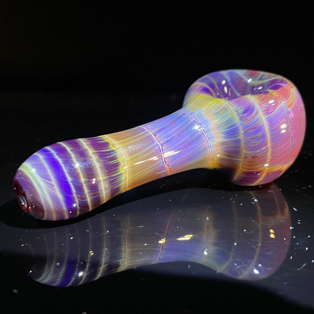 Mulberry Purple Coil Glass Pipe Glass Pipe Schutz Glass   