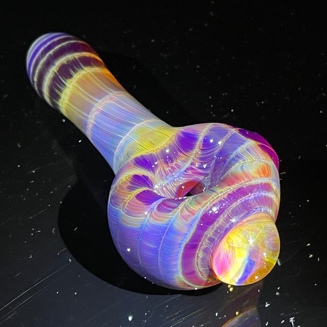 Mulberry Purple Coil Glass Pipe Glass Pipe Schutz Glass   