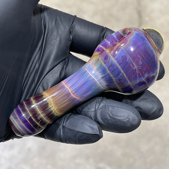 Mulberry Purple Coil Glass Pipe Glass Pipe Schutz Glass   