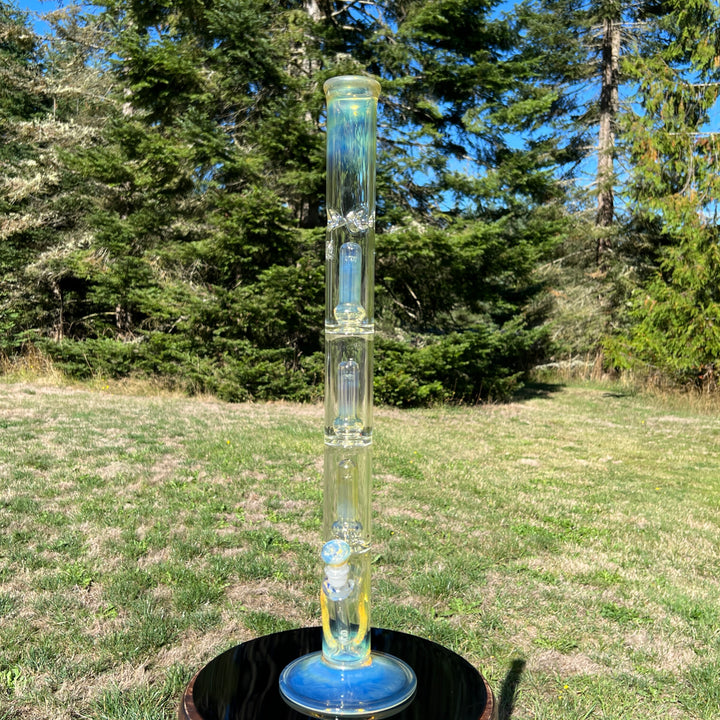 24" Fumed Quad Straight Bong Glass Pipe Mary Jane's Glass   