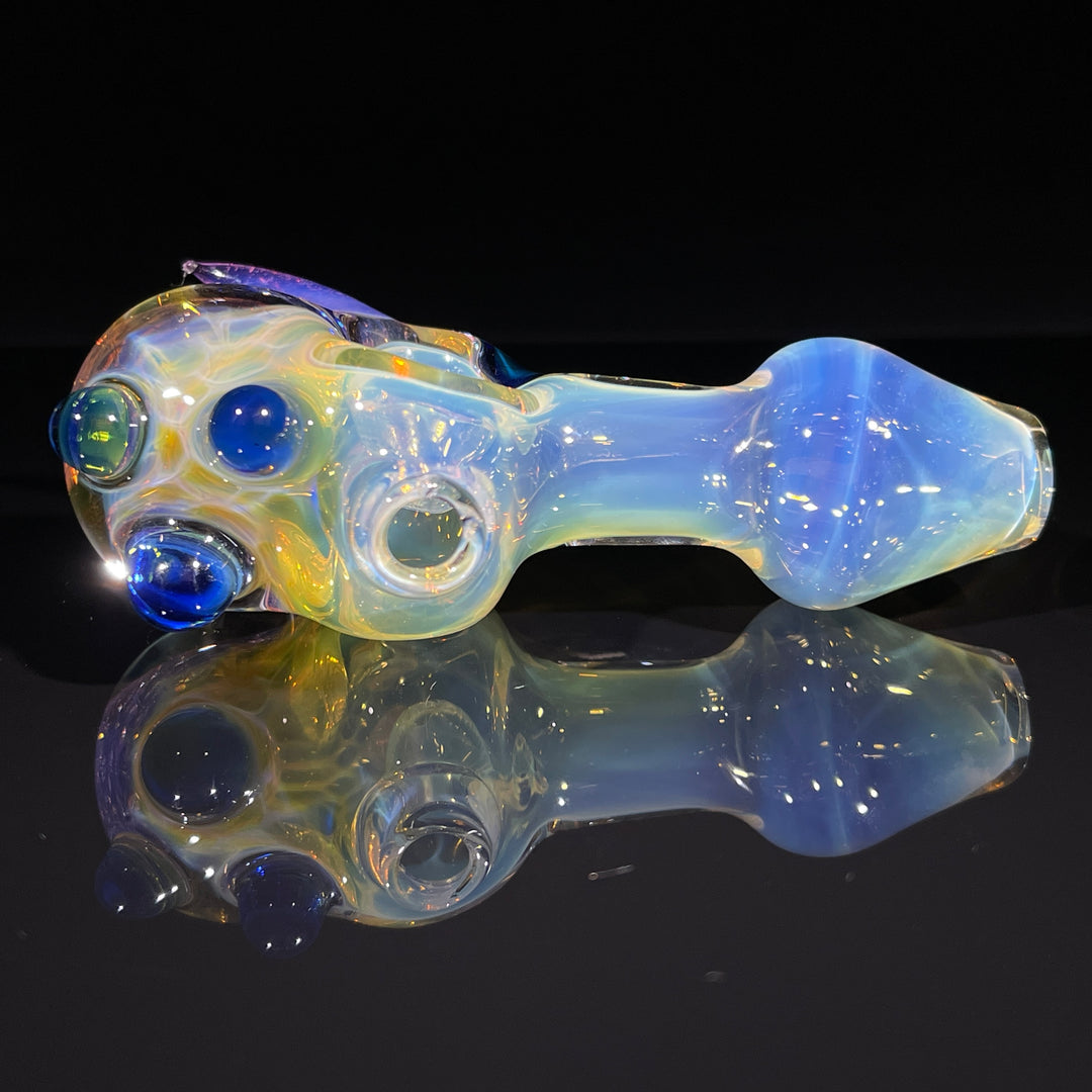 Horned Fume Honeycomb Spoon Glass Pipe Catfish Glass