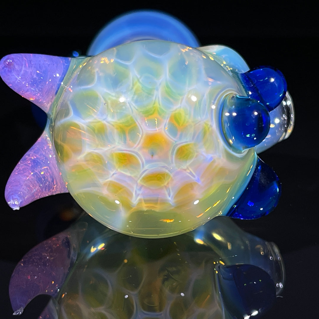 Horned Fume Honeycomb Spoon Glass Pipe Catfish Glass