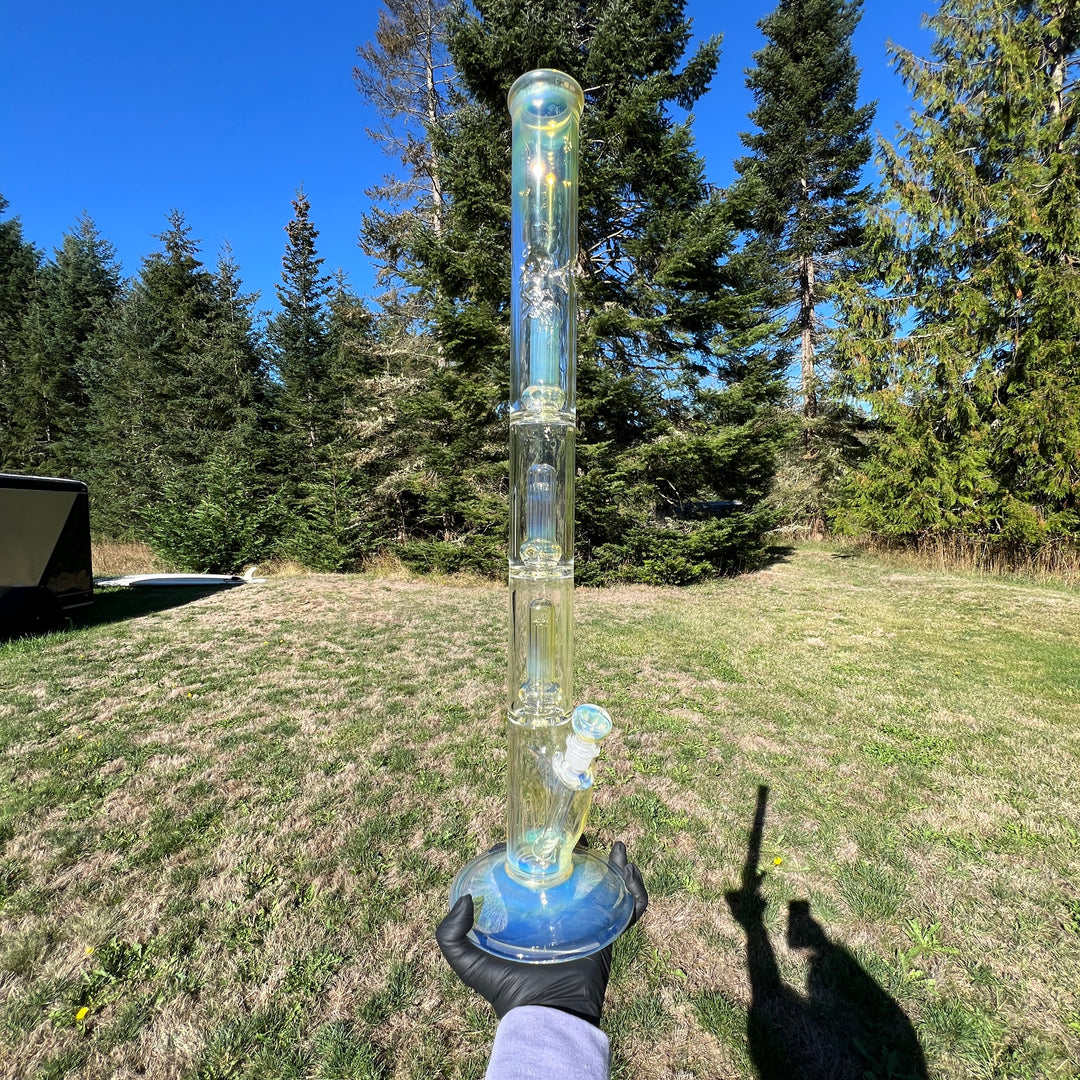 24" Fumed Quad Straight Bong Glass Pipe Mary Jane's Glass   