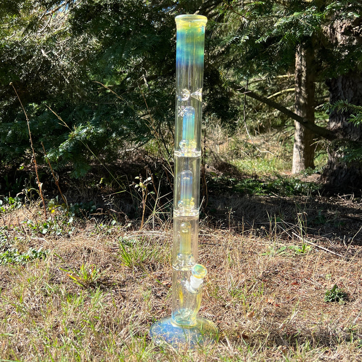 24" Fumed Quad Straight Bong Glass Pipe Mary Jane's Glass   