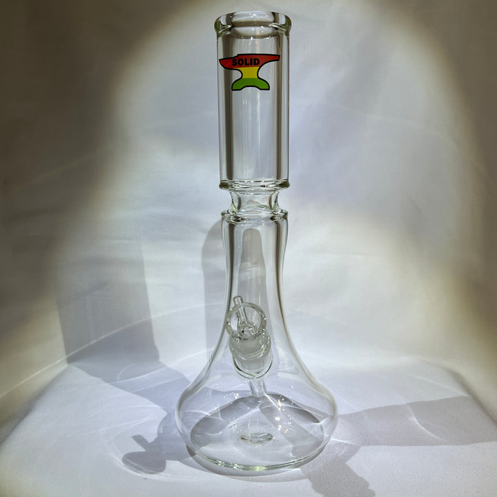 Solid Glass 12" Beaker Bong Glass Pipe Solid Glass