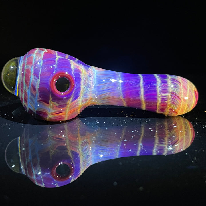 Mulberry Purple Coil Glass Pipe Glass Pipe Schutz Glass   