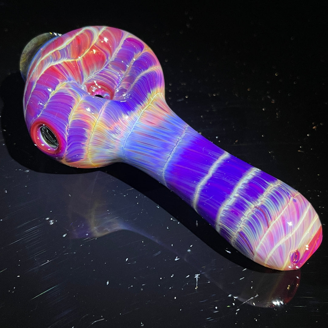 Mulberry Purple Coil Glass Pipe Glass Pipe Schutz Glass   