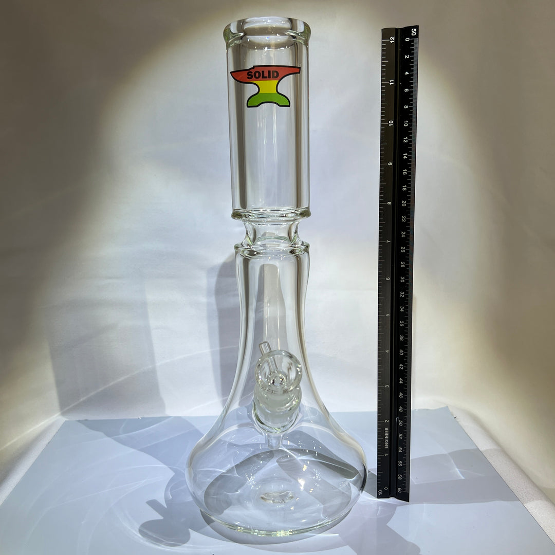 Solid Glass 12" Beaker Bong Glass Pipe Solid Glass   