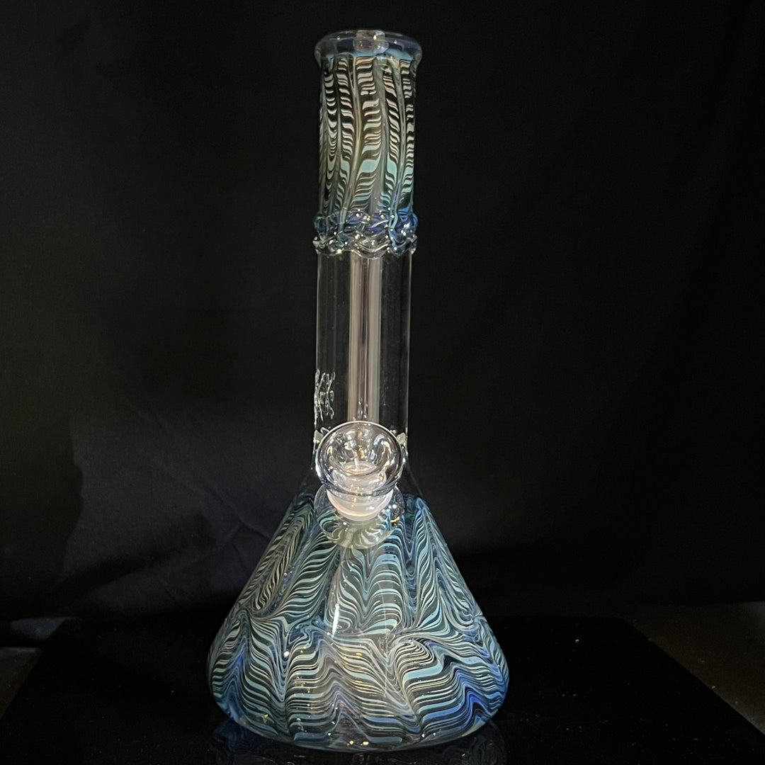 10.5" Color Rake Beaker Bong Glass Pipe Mary Jane's Glass   