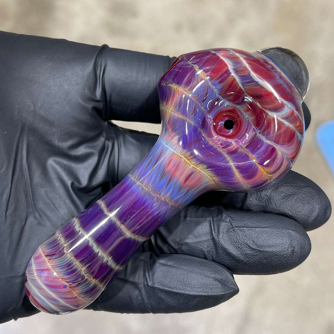 Mulberry Purple Coil Glass Pipe Glass Pipe Schutz Glass   