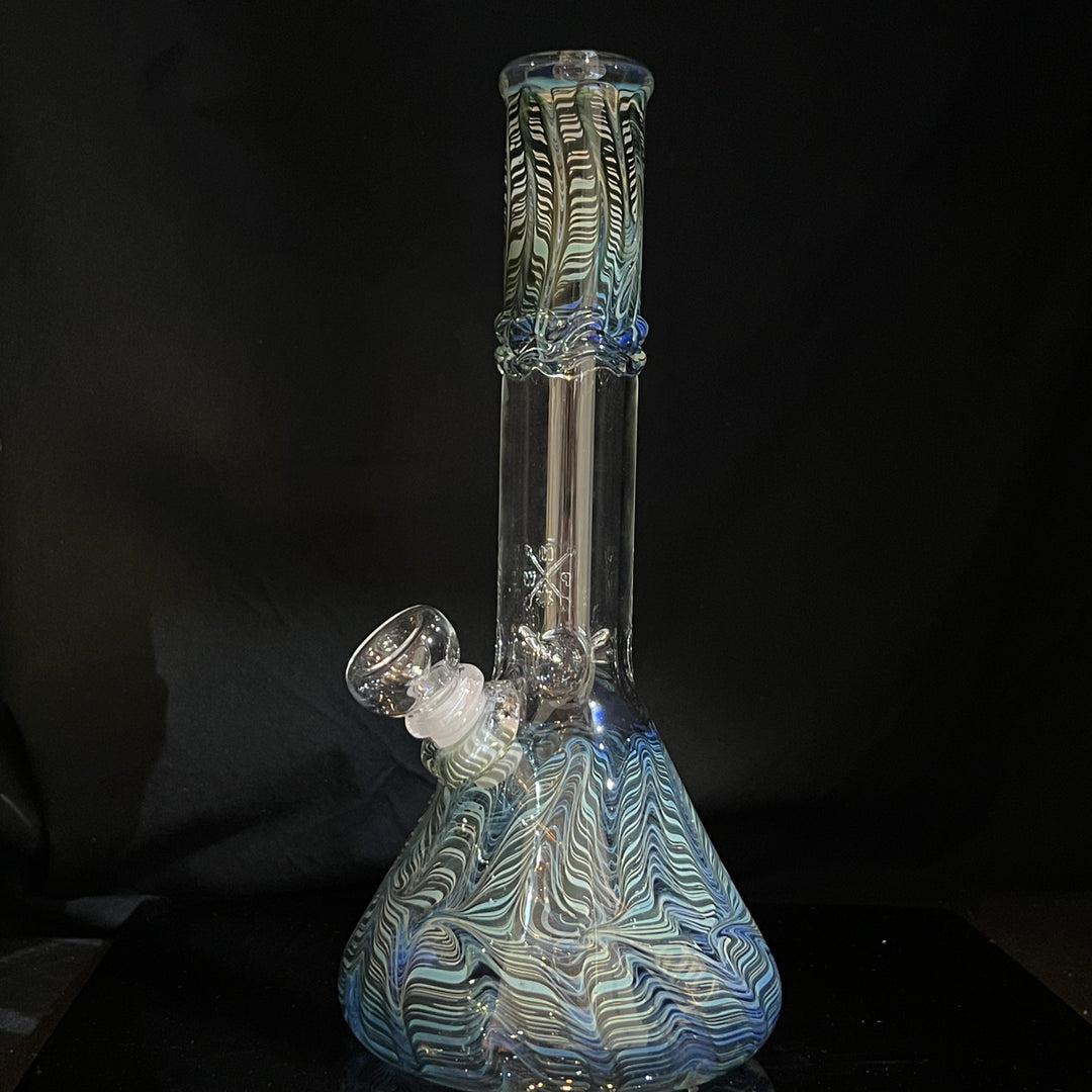 10.5" Color Rake Beaker Bong Glass Pipe Mary Jane's Glass   