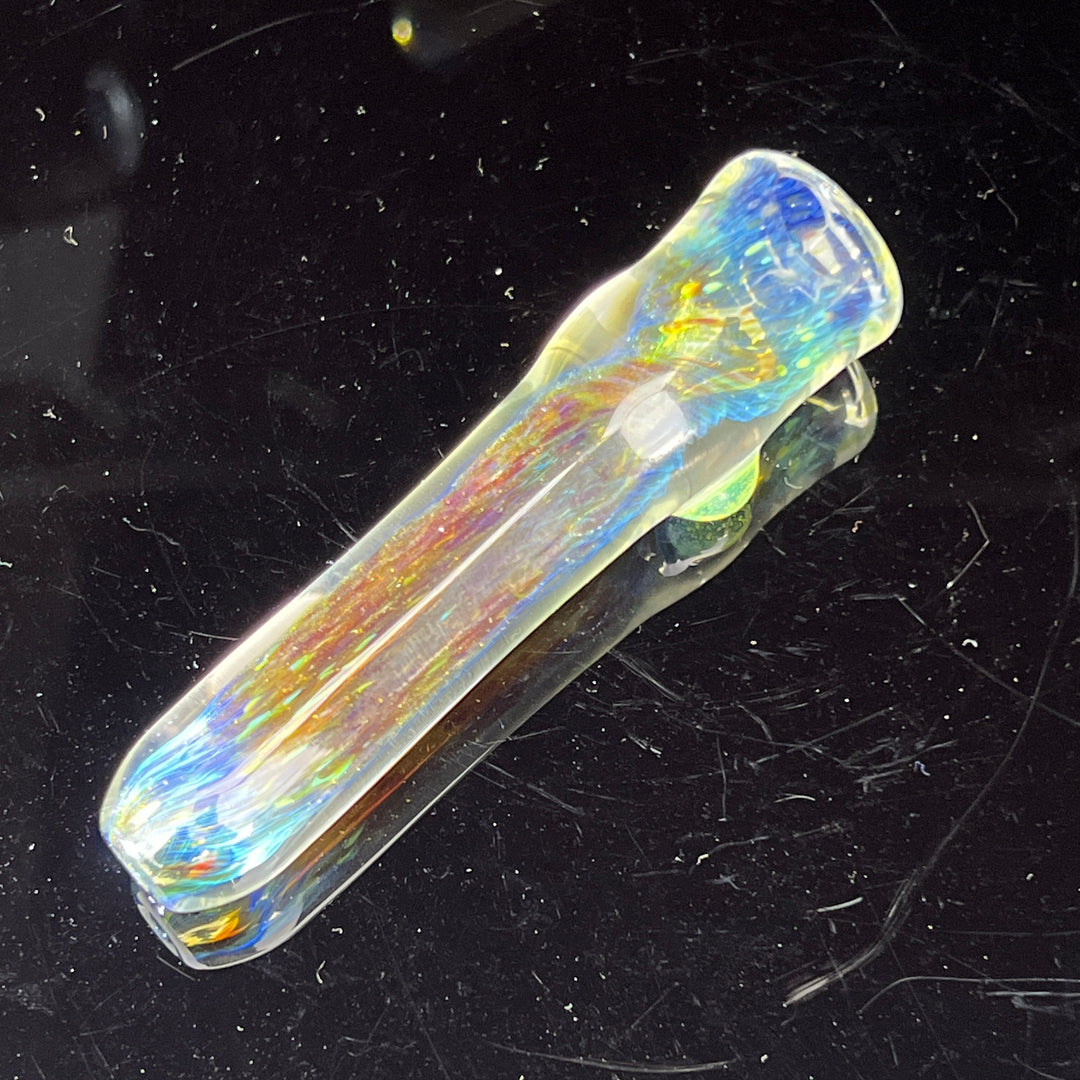 Mystery Aventurine Chillum Glass Pipe Chuck Glass