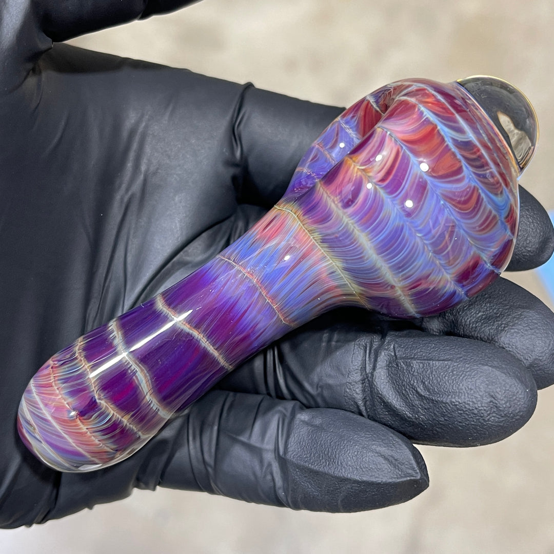 Mulberry Purple Coil Glass Pipe Glass Pipe Schutz Glass   