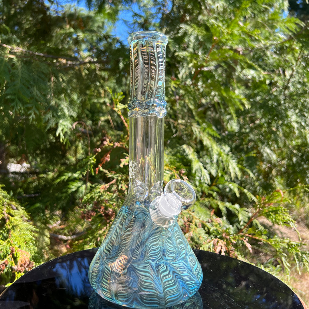 10.5" Color Rake Beaker Bong Glass Pipe Mary Jane's Glass   