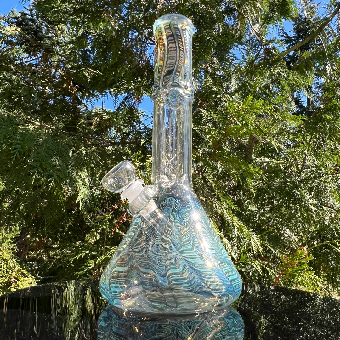 10.5" Color Rake Beaker Bong Glass Pipe Mary Jane's Glass   