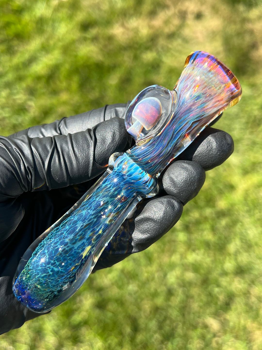 Mushroom Chillum Glass Pipe Beezy Glass   