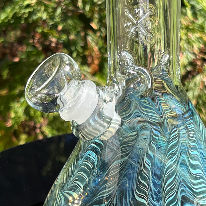 10.5" Color Rake Beaker Bong Glass Pipe Mary Jane's Glass   