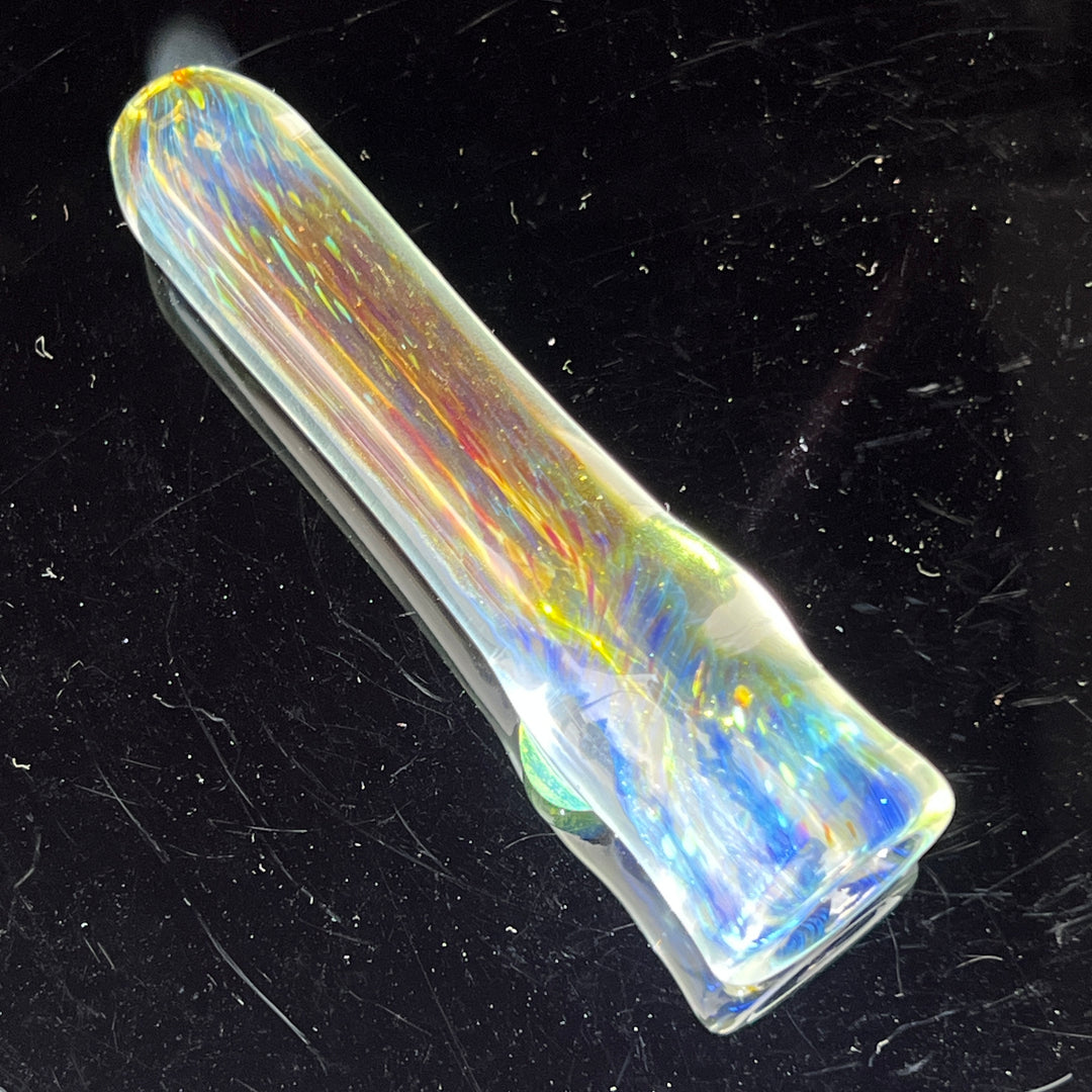 Mystery Aventurine Chillum Glass Pipe Chuck Glass