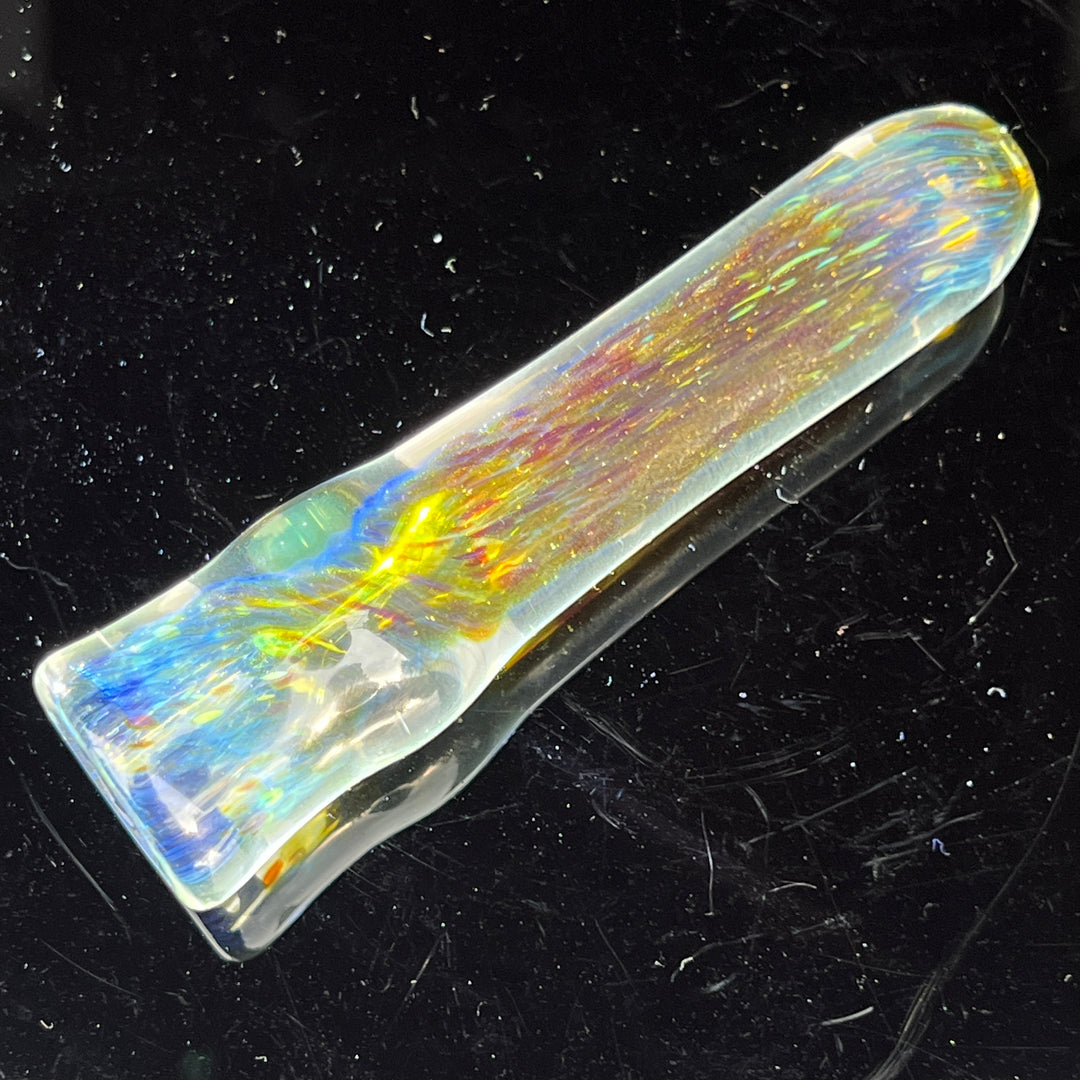 Mystery Aventurine Chillum Glass Pipe Chuck Glass