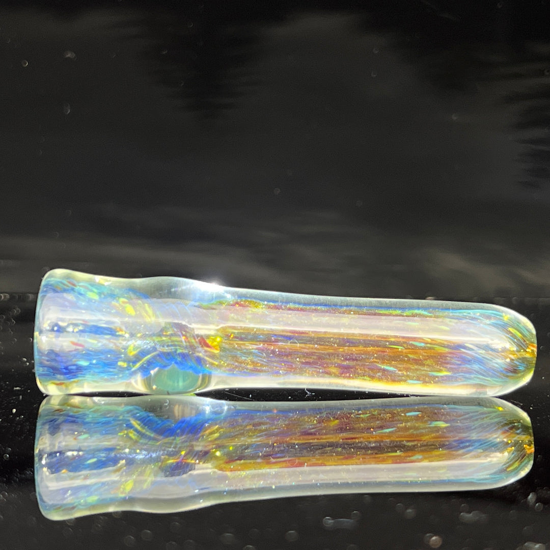 Mystery Aventurine Chillum Glass Pipe Chuck Glass