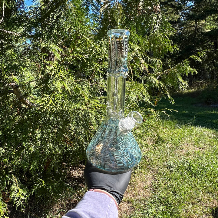 10.5" Color Rake Beaker Bong Glass Pipe Mary Jane's Glass   