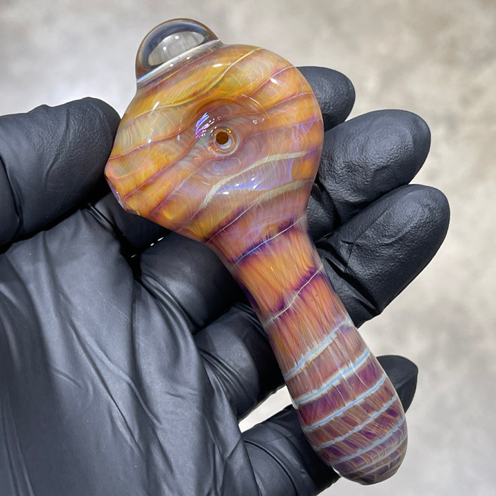 Mulberry Purple Coil Glass Pipe Glass Pipe Schutz Glass   